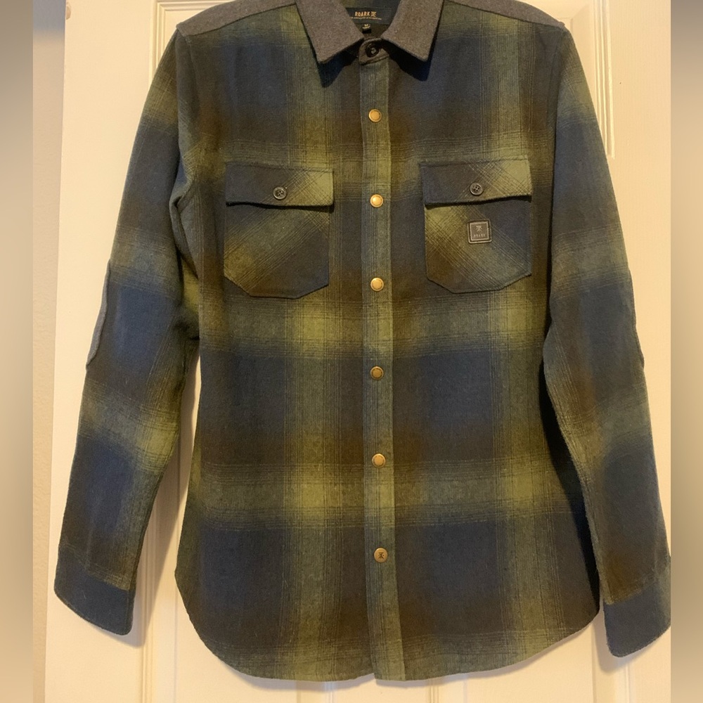 Roark wool blend flannel shirt